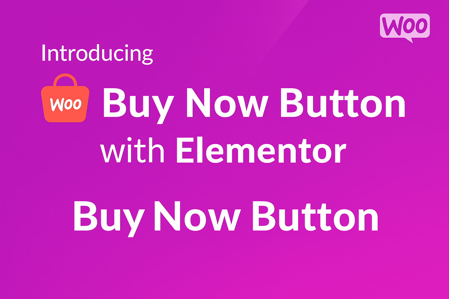 Buy Now Button With Elementor For Woocommerce